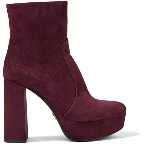 nordstrom prada suede boots|Prada suede platform boots.